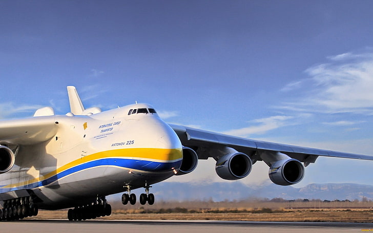 aircraft, Antonov An-225, airplane, outdoors, vehicle, air vehicle, HD wallpaper