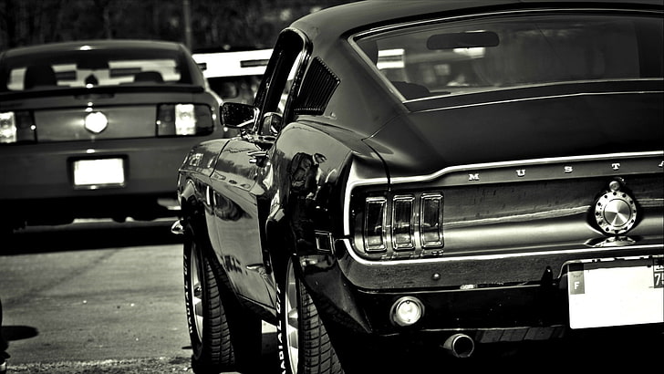 ford mustang, ford mustang fastback, coupe, vintage car, classic car