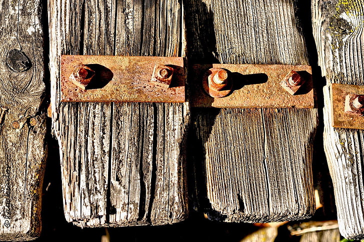 wood, texture, wood - material, metal, close-up, textured, no people