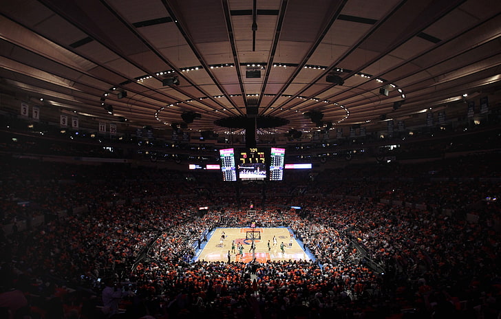 HD wallpaper: basketball stadium, NBA, New York City, New York Knicks ...