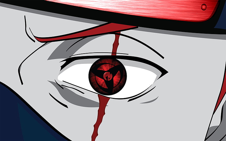 untitled, Naruto Shippuuden, Hatake Kakashi, red, no people, geometric shape, HD wallpaper