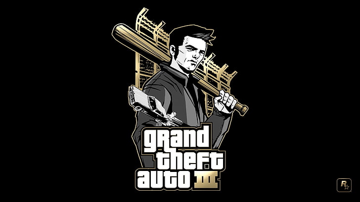 Grand Theft Auto III logo, gta 3, grand theft auto 3, gta iii