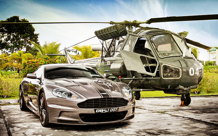 James Bond Aston Martin DBS V12, james bond car, HD wallpaper