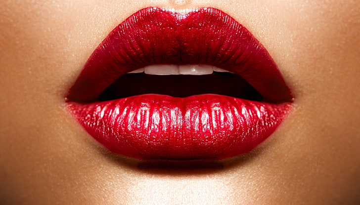 HD wallpaper: women's red lips, girl, face, lipstick, Make up, human Lips,  beauty | Wallpaper Flare