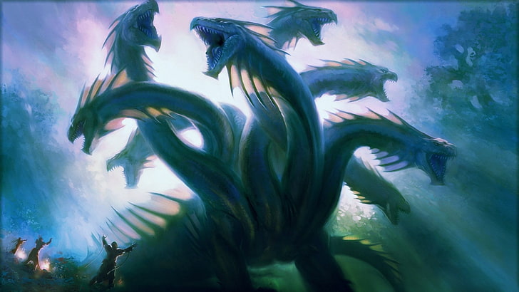 Game, Magic: The Gathering, Hydra, water, sea, underwater, animals in the wild, HD wallpaper