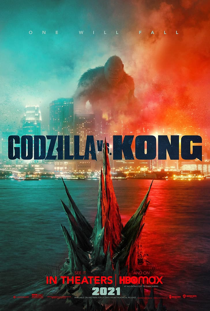 Godzilla Vs Kong, King Kong, kaiju, city, battle, creature, HD wallpaper