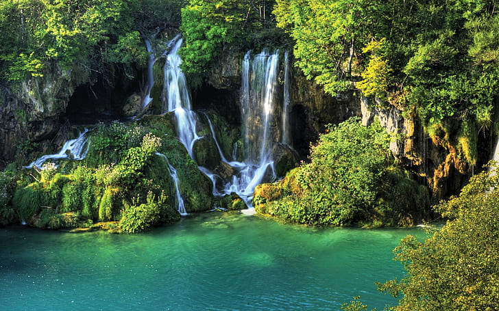 FOREST WATERFALLS - Desktop Nexus Wallpapers | Waterfall wallpaper, Forest  waterfall, Waterfall