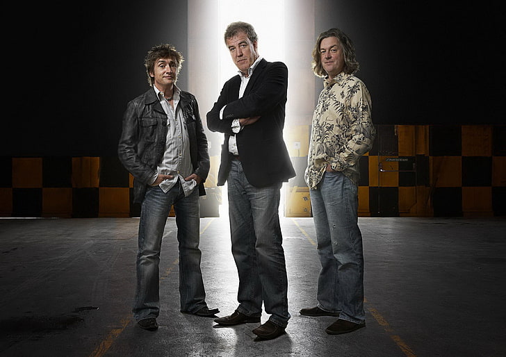 men's black blazer, Top Gear, James May, Jeremy Clarkson, Richard Hammond, HD wallpaper