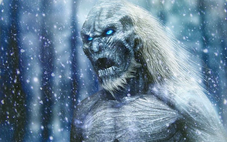 Game of Thrones - White Walkers, game of thrones white walker illustration