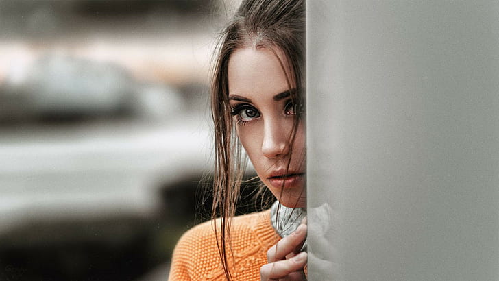 Ksenia Kokoreva, model, brunette, Georgy Chernyadyev, women, HD wallpaper
