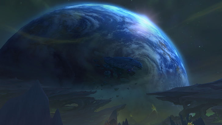 World of Warcraft: Legion, Argus and Azeroth in 7.3, video games, HD wallpaper