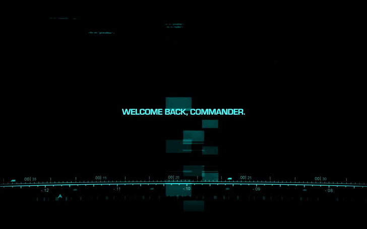 HD wallpaper: welcome back, commander text overlay with black background,  Technology | Wallpaper Flare