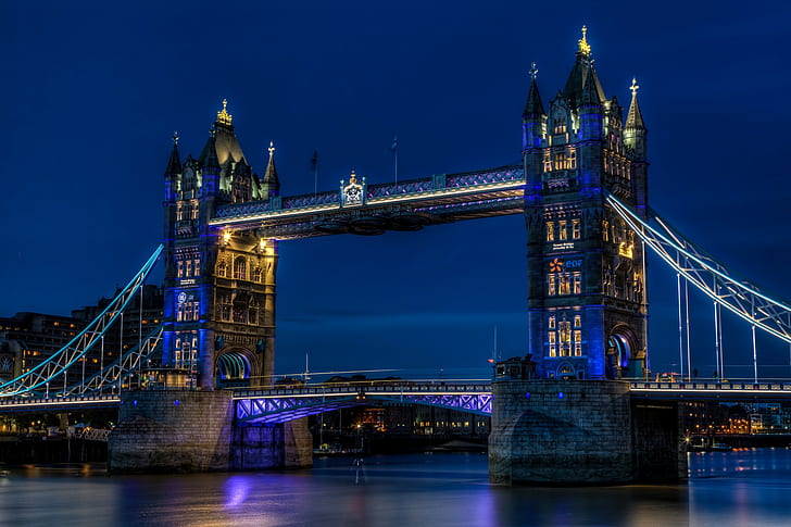 UK, England, London, bridge, tower bridge, city, capital, river, HD wallpaper