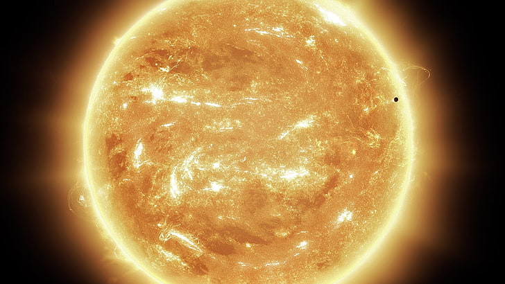 close up view of sun, space, astronomy, sphere, sky, planet - space, HD wallpaper