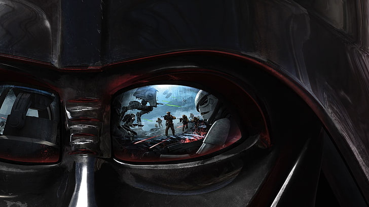Star Wars Darth Vader mask, Darth Vader, artwork, concept art