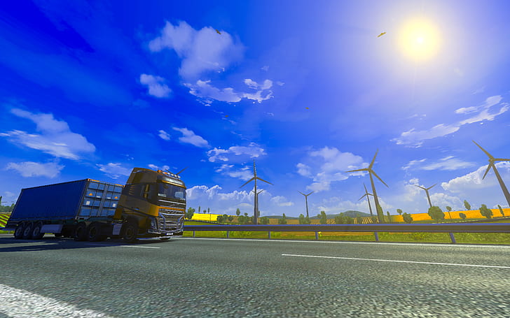 Video Game Euro Truck Simulator 2 8k Ultra HD Wallpaper