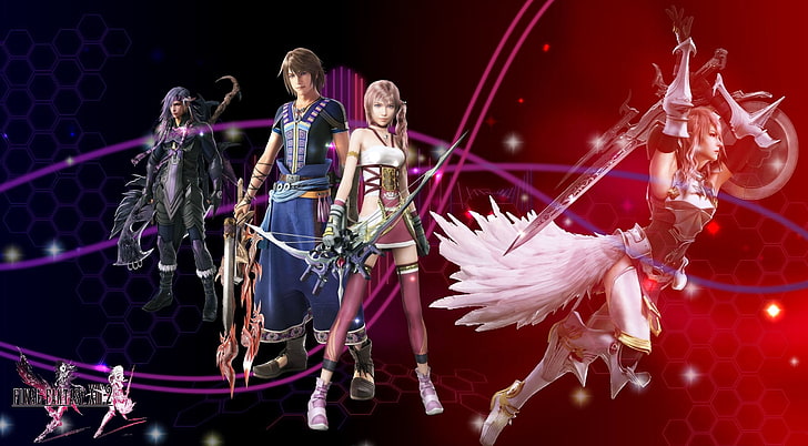 FFXIII-2, male and female anime characters, Games, Final Fantasy