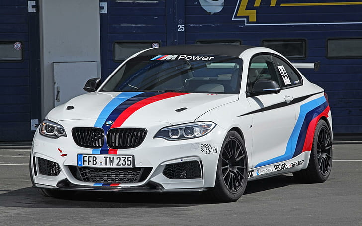 2014 Tuningwerk BMW M235i RS, white and black bmw coupe, cars