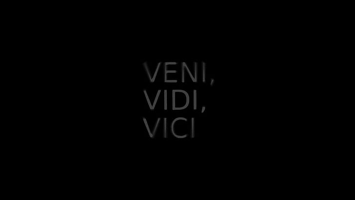 Veni, Vidi, Vici HD, veni, vidi, vici, came, conquer, latin, roman, HD wallpaper