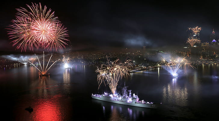 explosion, Sydney, fireworks