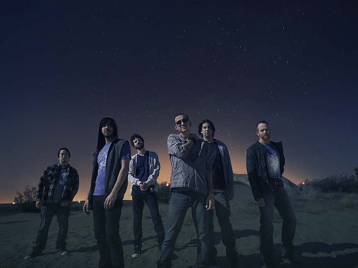 Linkin' Park band, linkin park, chester, mike, people, group Of People, HD wallpaper