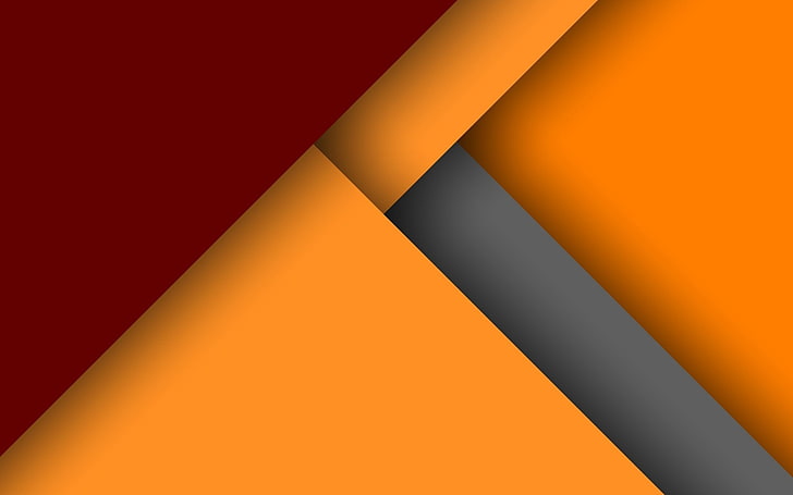 red, orange, and gray wallpaper, minimalism, pattern, abstract, HD wallpaper