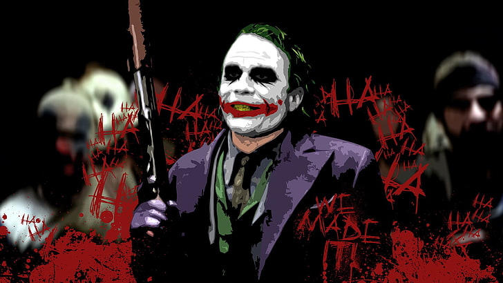 HD wallpaper: Joker illustration, movies, Batman, The Dark Knight ...