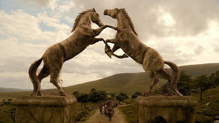 HD wallpaper: horses statues game of thrones khal drogo dothraki vaes  dothrak 1366x768 Animals Horses HD Art | Wallpaper Flare