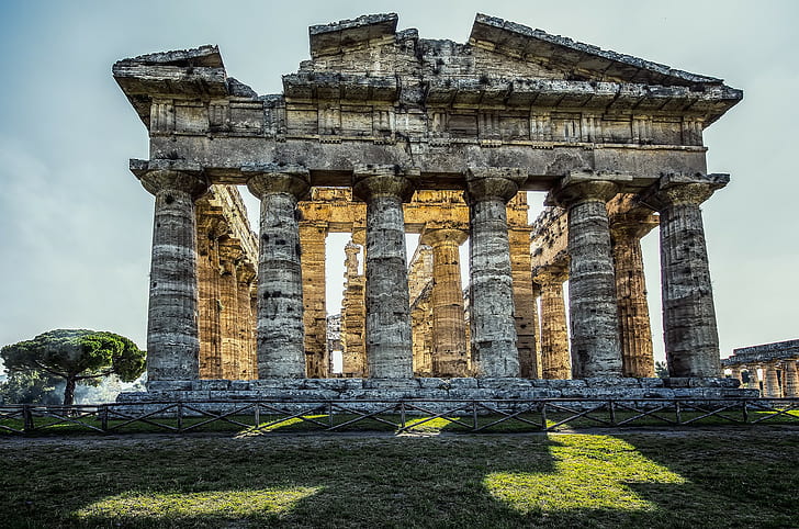Italy, ruins, temple, HD wallpaper