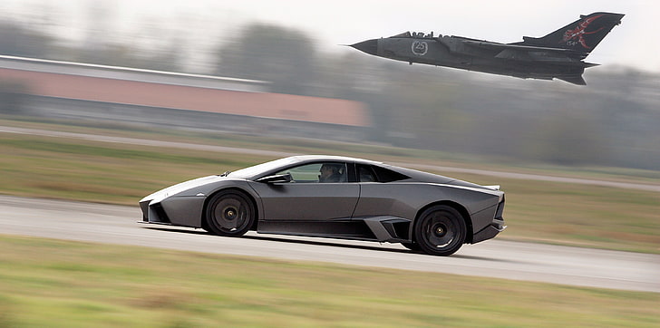 Lamborghini Reventon, supercar, mode of transportation, motion, HD wallpaper