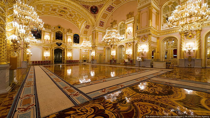 Alexander Hall   Inside The Kremlin Palace 4, architecture, built structure, HD wallpaper