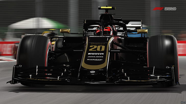 Video Game, F1 2019, Haas VF-19, Race Car