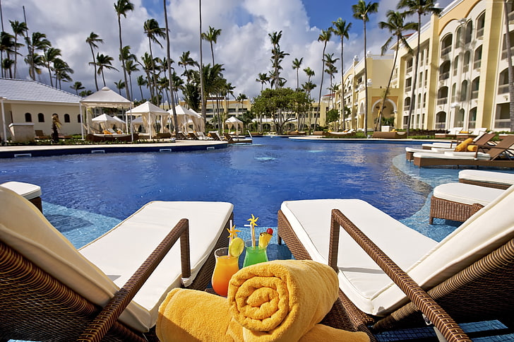 travel, pool, resort, Punta Kana, Best Hotels of 2017, tourism, HD wallpaper