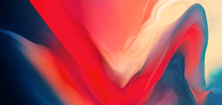 HD wallpaper: OnePlus 6 Stock 4K, blue, abstract, close-up, abstract ...