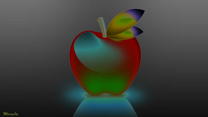 HD wallpaper: Funny Apple, abstract, modern, color, 3d and abstract |  Wallpaper Flare