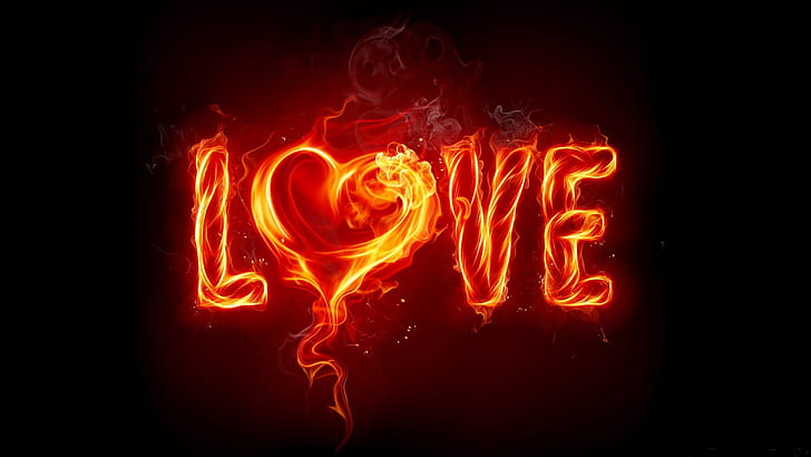 HD wallpaper: love, fire, heart | Wallpaper Flare