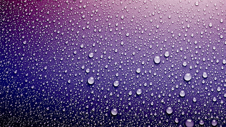 surface, drops, texture, background, lilac, HD wallpaper