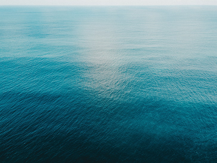 blue calm body of water, nature, sea, beauty in nature, scenics - nature, HD wallpaper