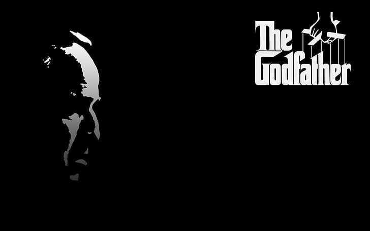 The Godfather, movies, black background, studio shot, copy space