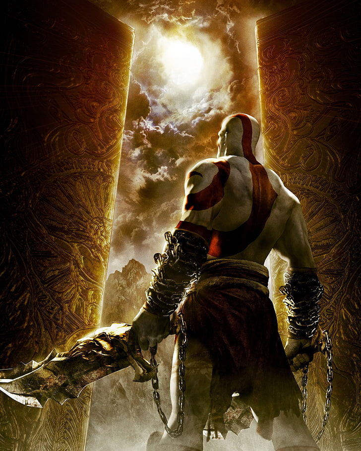 God Of War wallpaper, God of War: Chains of Olympus, one person HD wallpaper