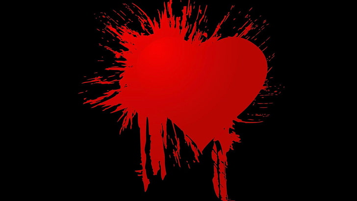 HD wallpaper: blood, Emo, Gothic, heart, love, mood, red, studio ...