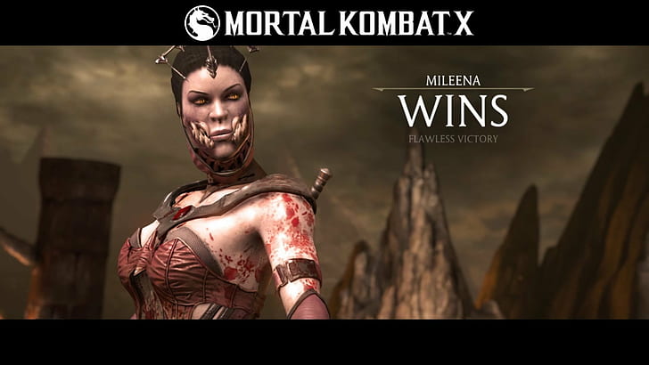 blood, Mileena, Mileena (Mortal Kombat), Mortal Kombat X, vampires
