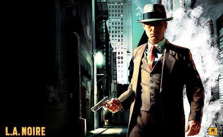 L.A. Noire, Rockstargames L.A. Noire poster, video game, rockstar games, HD wallpaper