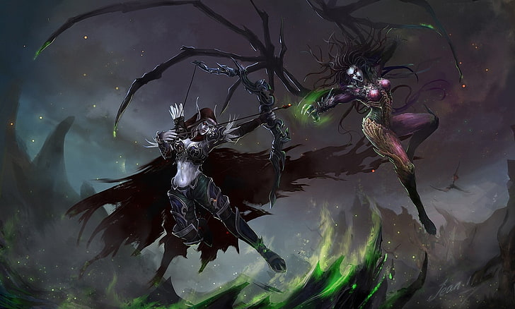 two women fictional characters wallpaper, World of Warcraft, StarCraft