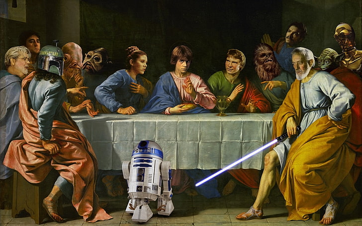 Crossover, Star Wars, The Last Supper, group of people, men, HD wallpaper