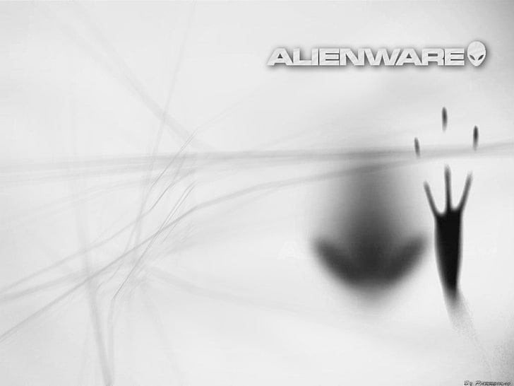 Alienware digital wallpaper, Technology, text, western script