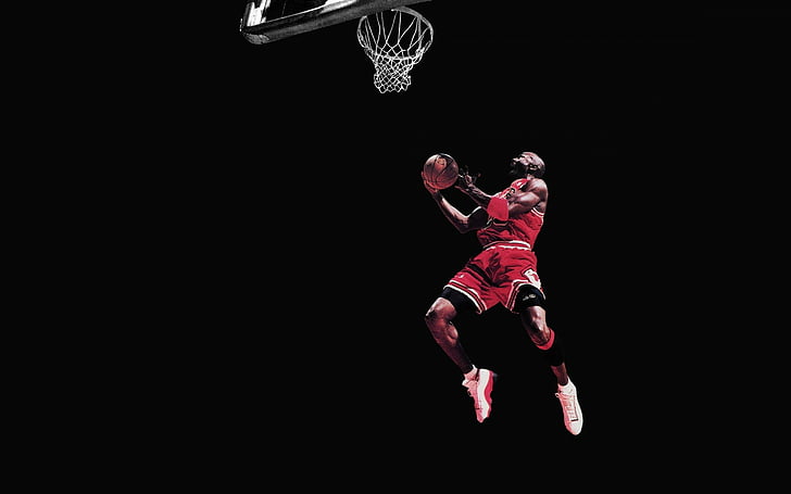 basketball, black, bulls, chicago, jordan, jump, michael, HD wallpaper