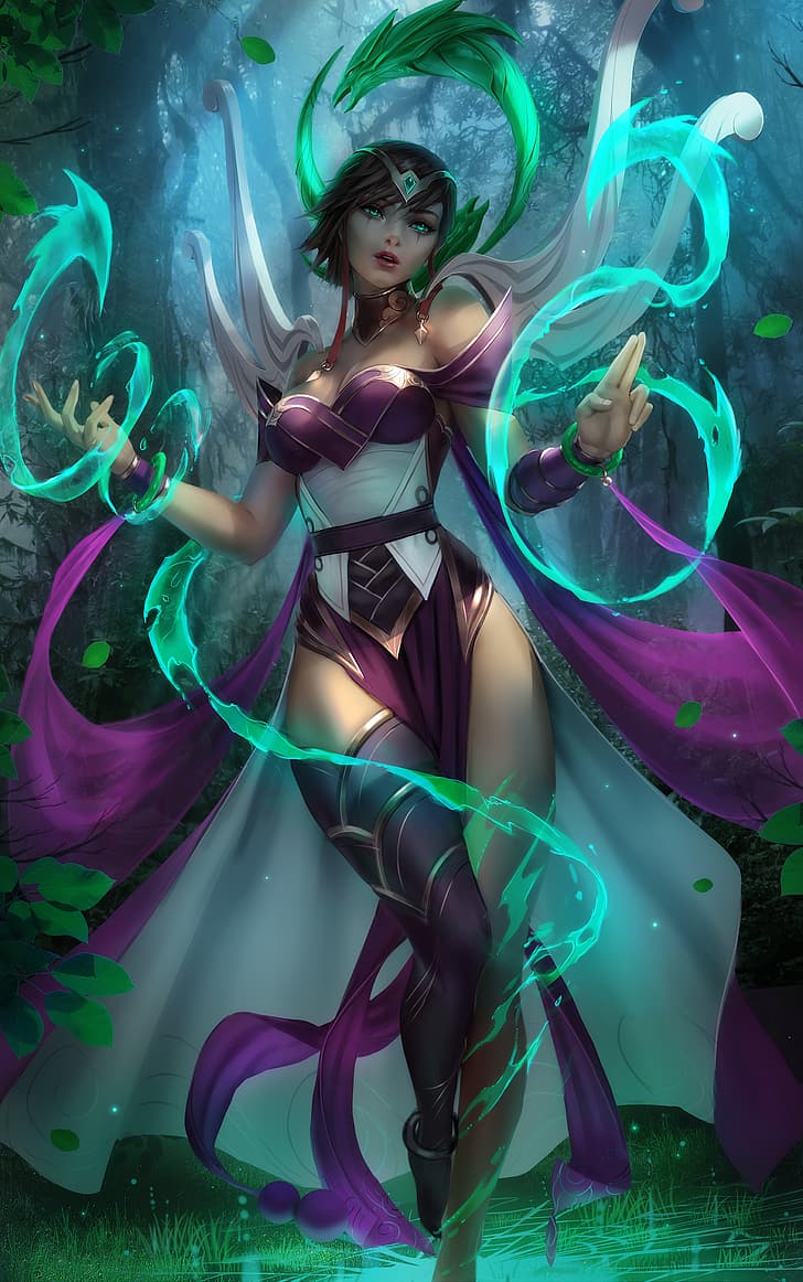 Karma (League of Legends), video games, video game characters, HD wallpaper