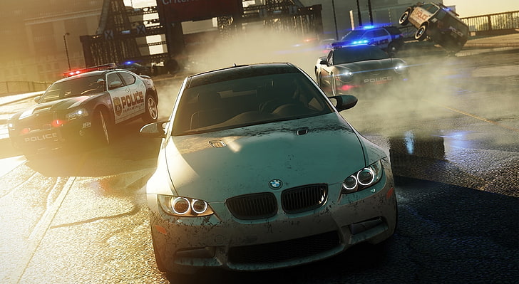 Need For Speed Most Wanted 2012, silver BMW E92 M3, Games, nfs