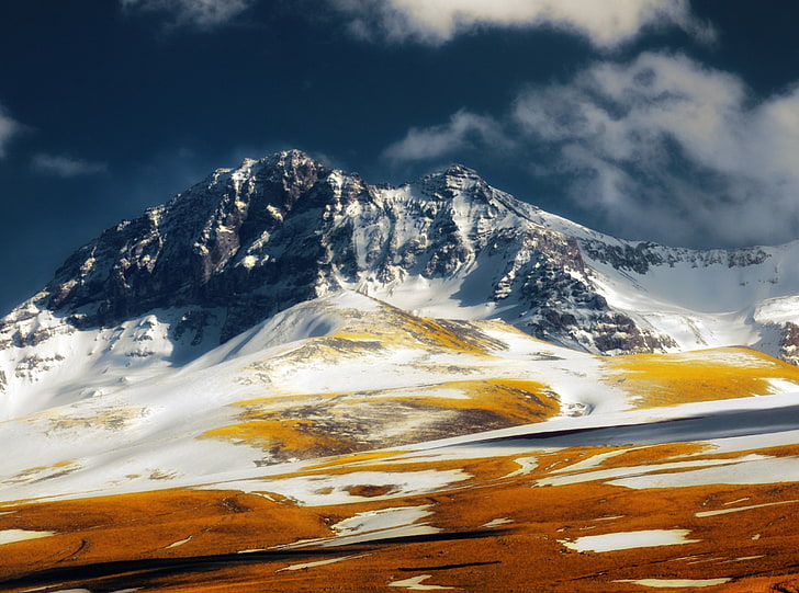 Armenia, Aragats, alpine mountain, Nature, Mountains, Blue, Beautiful